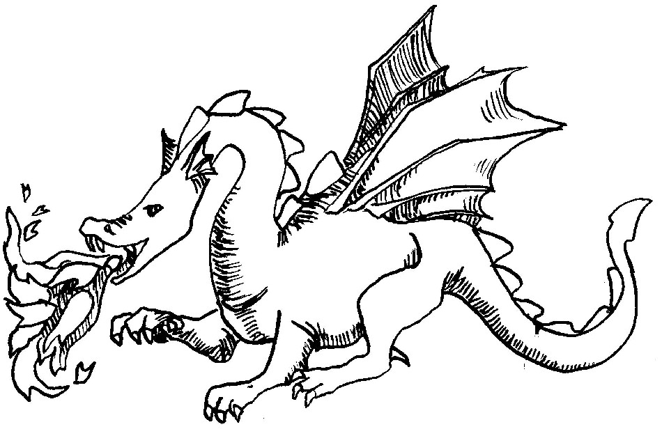 Un dragon majestueux survolant des montagnes