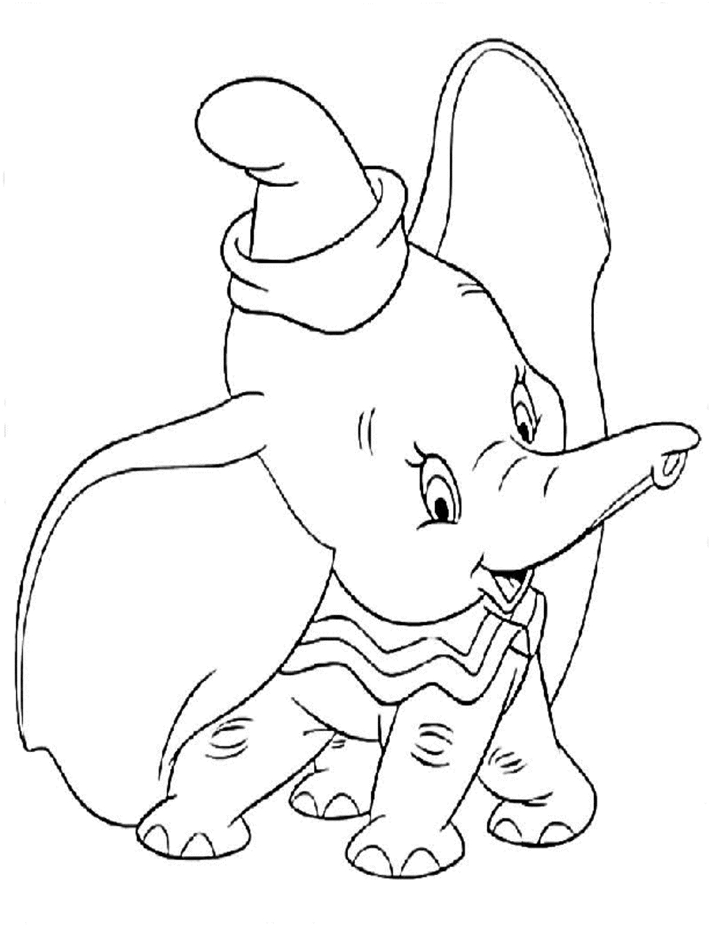 Coloriage de Dumbo en train de voler avec des ballons colorés