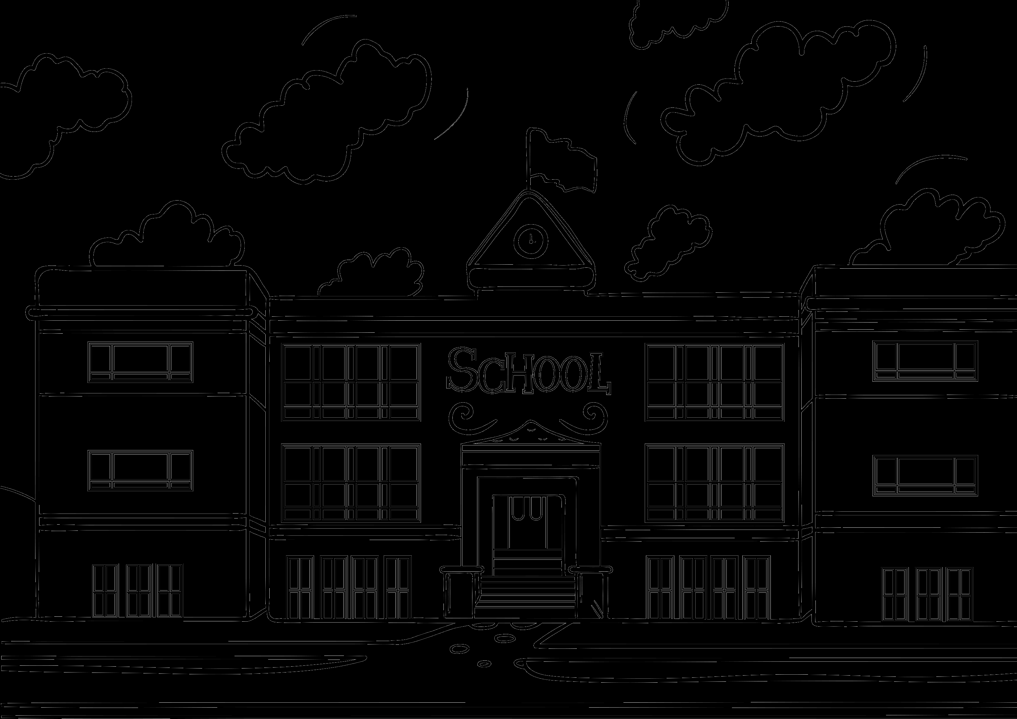 Enfants jouant dans une cour d'école en pleine activité