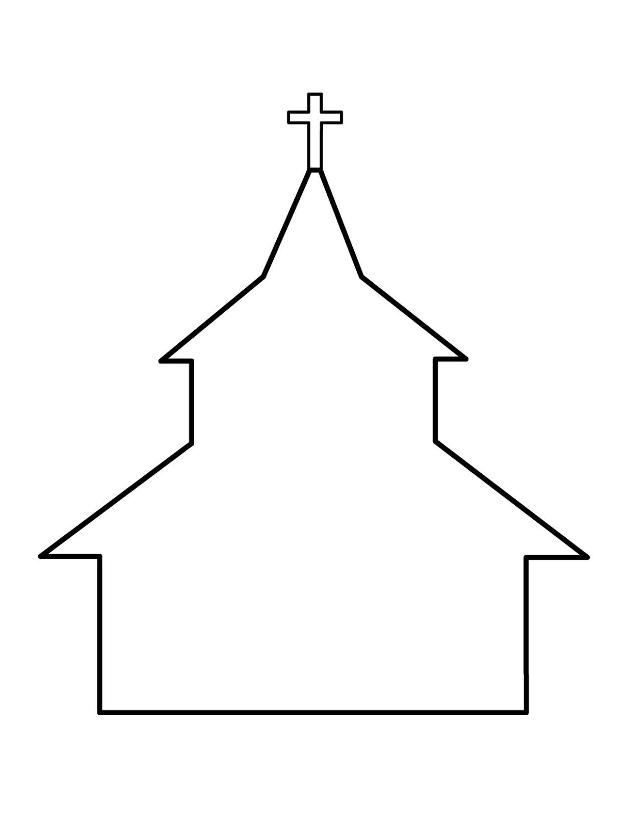 Coloriage d'une église majestueuse entourée d'arbres