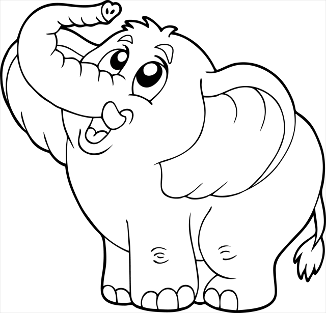 Un éléphant joyeux se promenant dans la savane