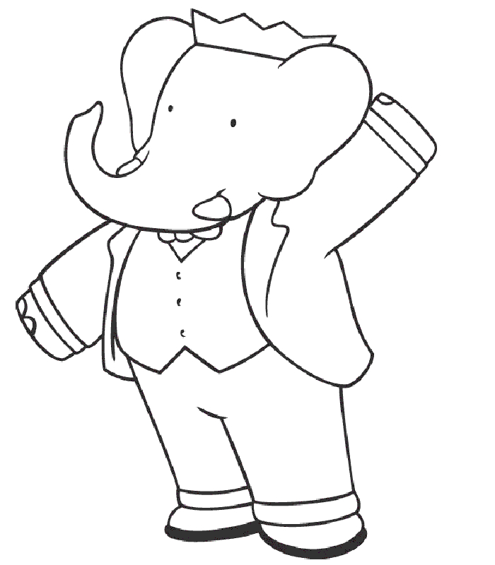 Un éléphant joyeux se promenant dans la savane