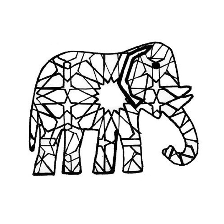 Éléphant joyeux se promenant dans la savane