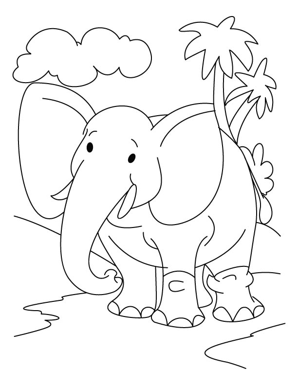 Éléphant majestueux se tenant dans un paysage naturel