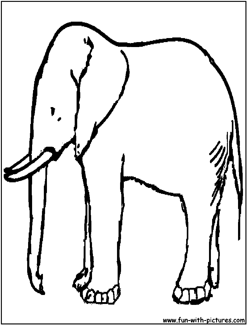 Coloriage d'un éléphant joyeux au milieu de la savane Coloriage d'un éléphant joyeux au milieu de la savane