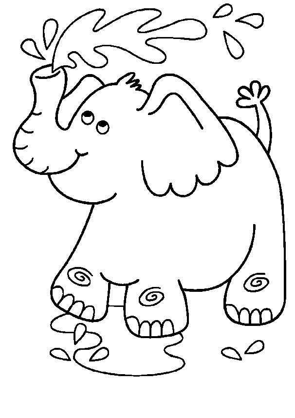 Un éléphant joyeux au milieu de la savane