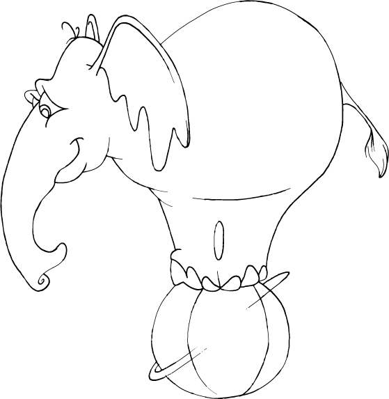 Un éléphant joyeux marchant dans la savane