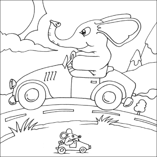 Éléphant au repos sous un arbre dans un paysage naturel