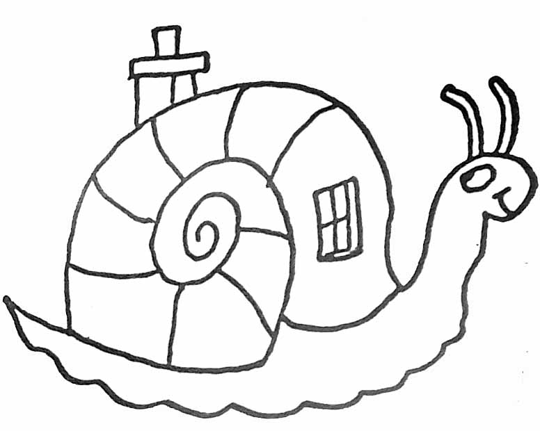Un escargot joyeux sur un chemin de jardin