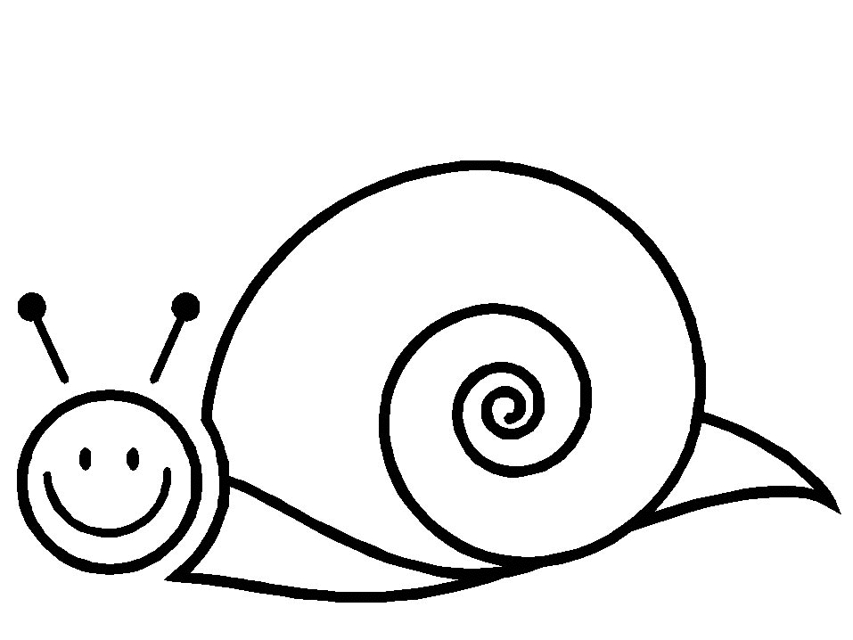 Coloriage d'un escargot sur une feuille avec des motifs floraux