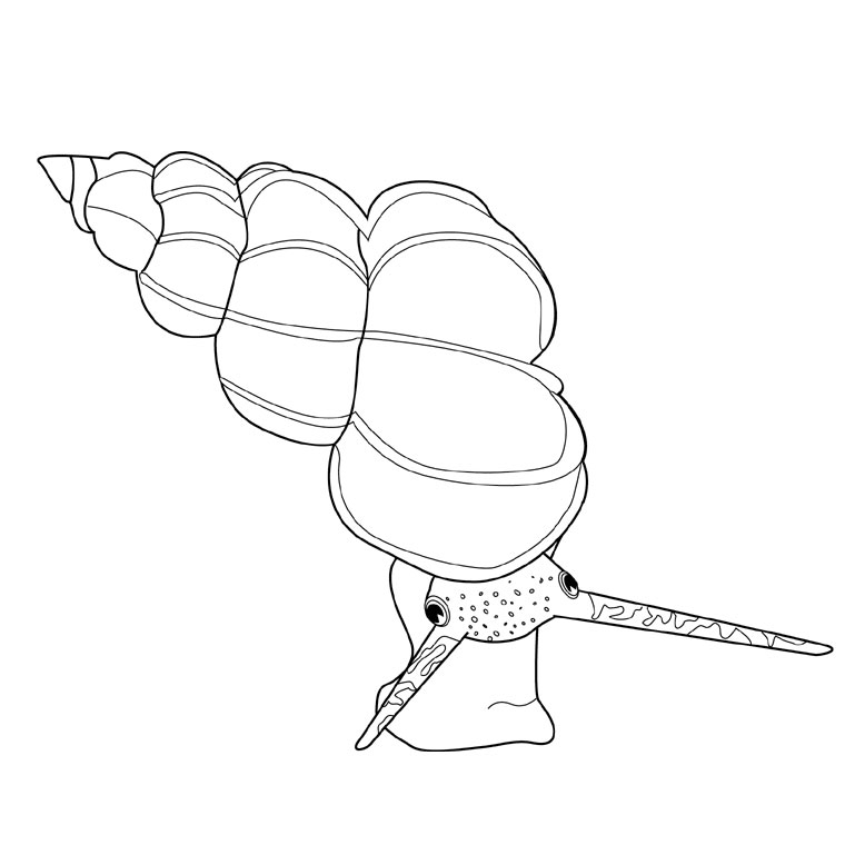 Un escargot paisible sur un chemin de campagne