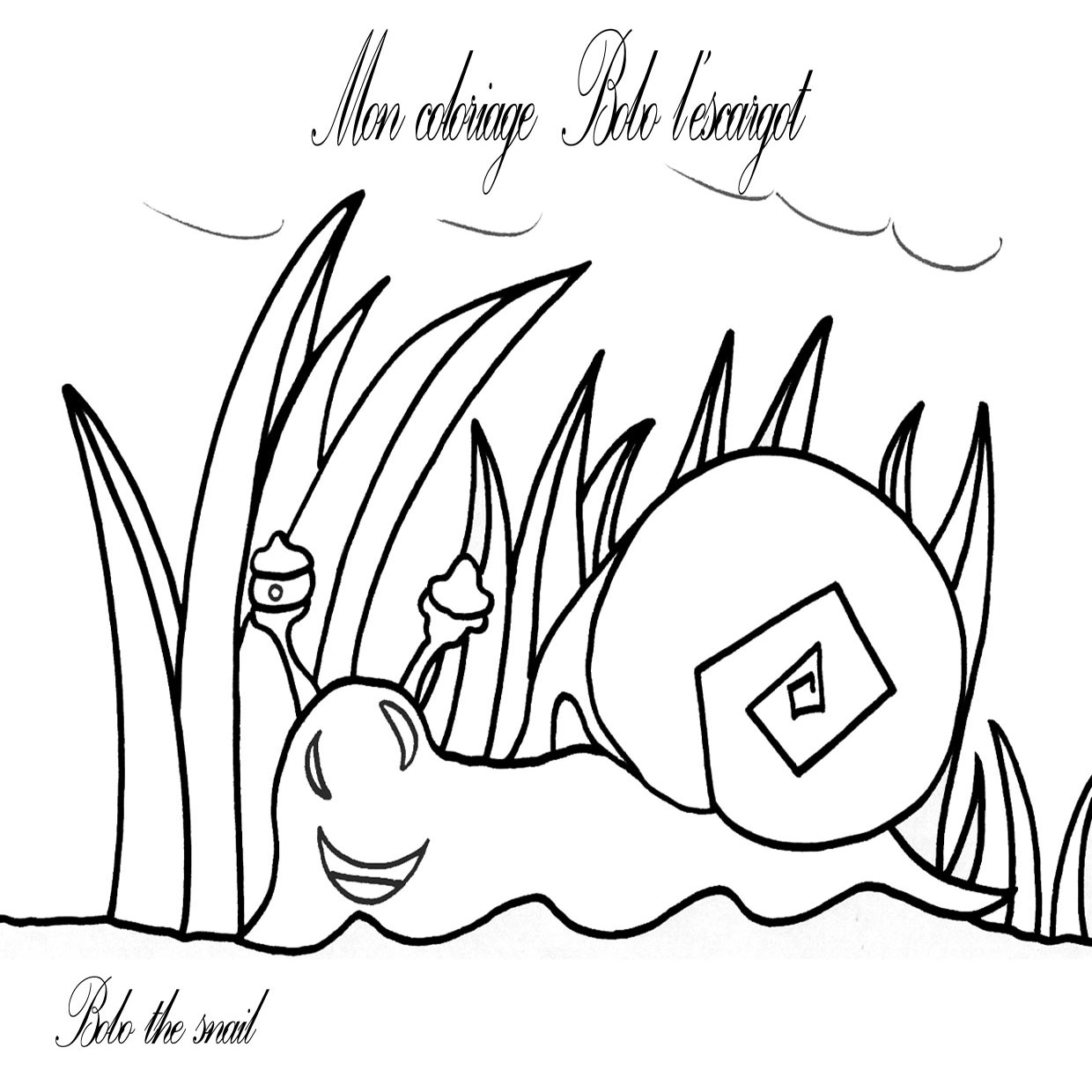Un escargot curieux explorant un jardin