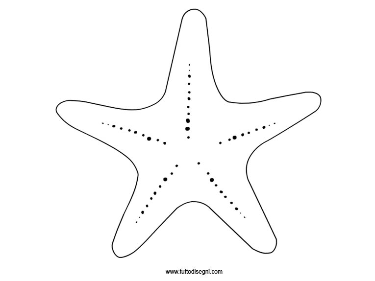 Coloriage d'une étoile de mer sur le sable avec des détails marins Coloriage d'une étoile de mer sur le sable avec des détails marins