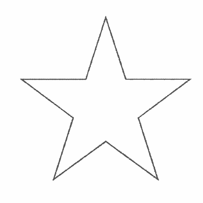 Coloriage d'une étoile avec motifs variés