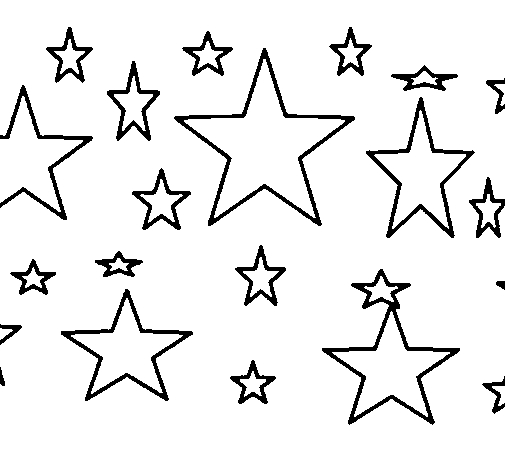 Coloriage d'une étoile avec des motifs géométriques