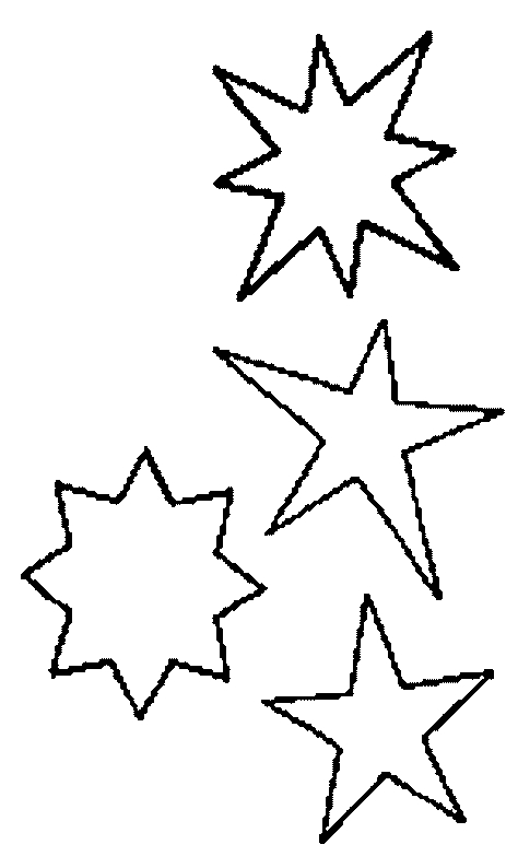 Coloriage d'une étoile ornée entourée de motifs abstraits