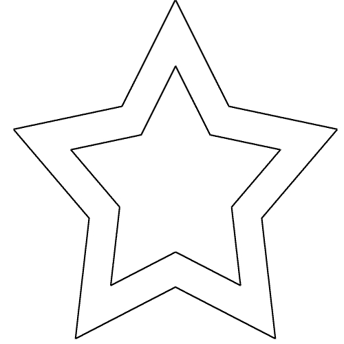 Coloriage d'une étoile stylisée entourée de motifs variés