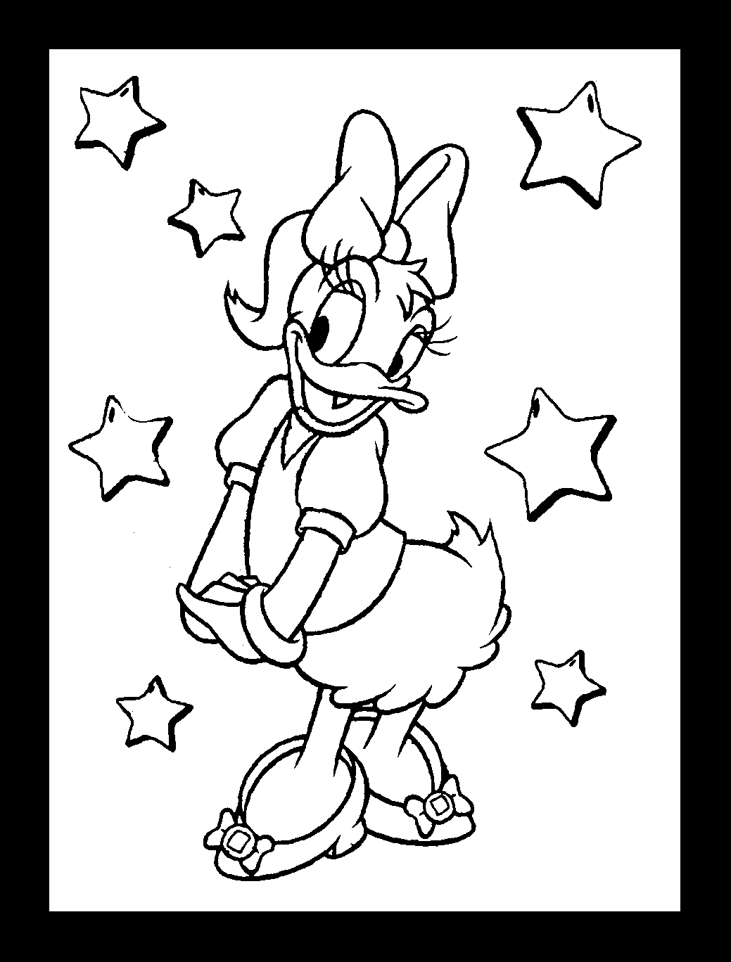 Coloriage d'une étoile aux motifs variés sur fond blanc