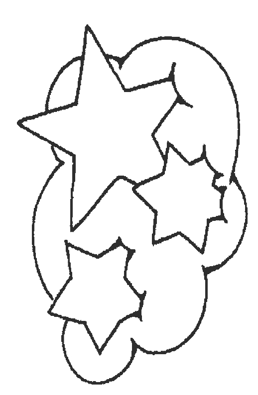 Coloriage d'une étoile stylisée avec motifs variés