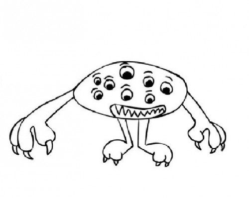 Un extraterrestre souriant dans un paysage stellaire