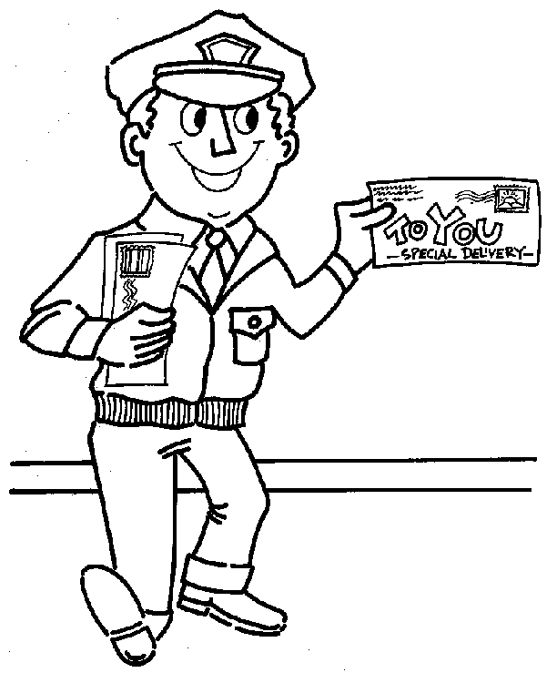 Un facteur souriant livrant du courrier dans un charmant village