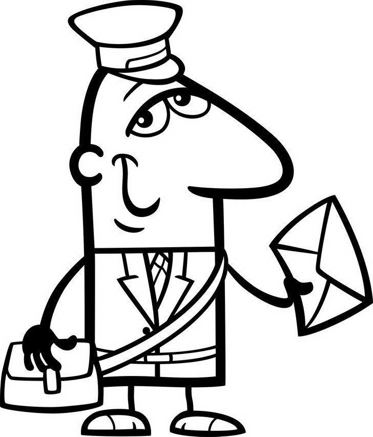 Un facteur souriant livrant du courrier dans un cadre urbain