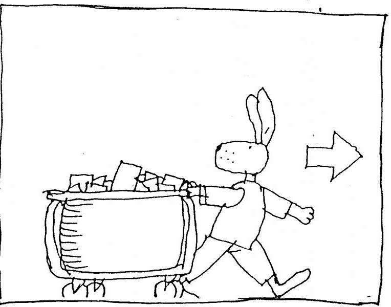 Un facteur souriant livrant du courrier dans un paysage urbain
