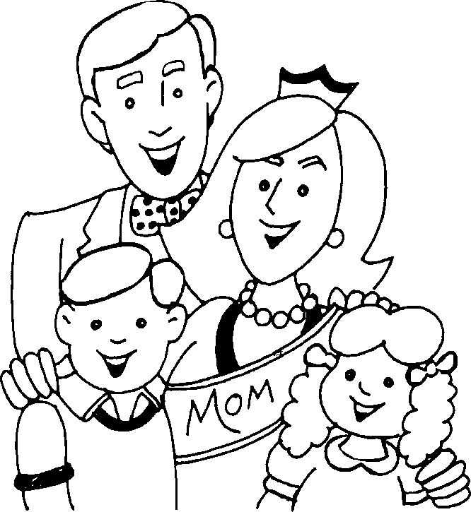 Une famille joyeuse en pleine activité de coloriage