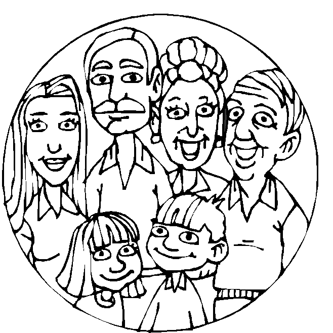 Une famille réunie autour d'un jeu en plein air