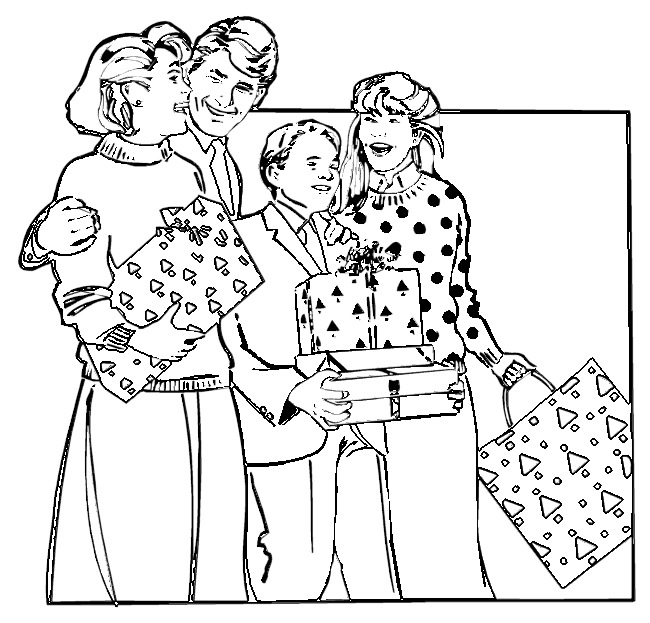 Une famille joyeuse en plein moment de partage