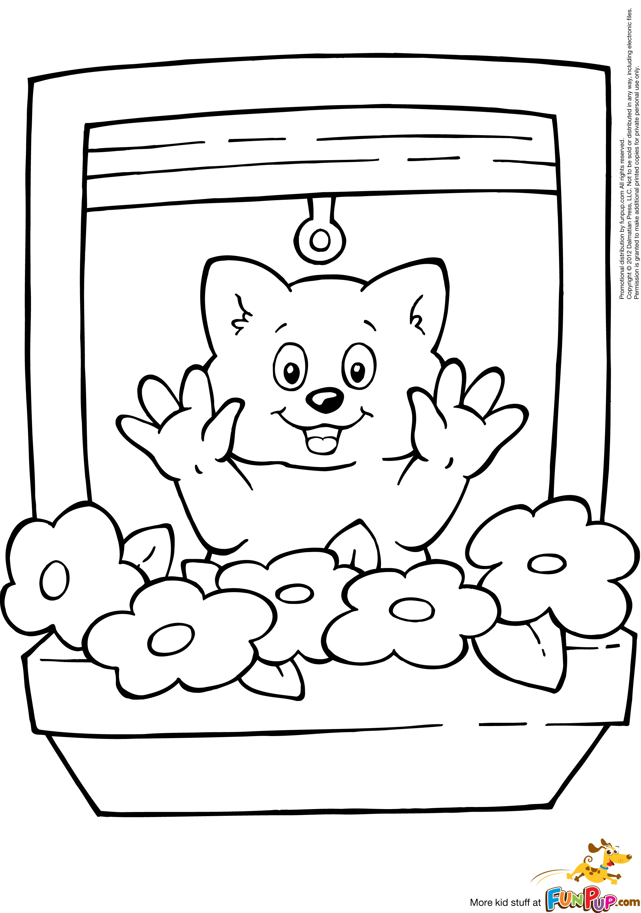 Coloriage d'une fenêtre décorée avec des motifs variés