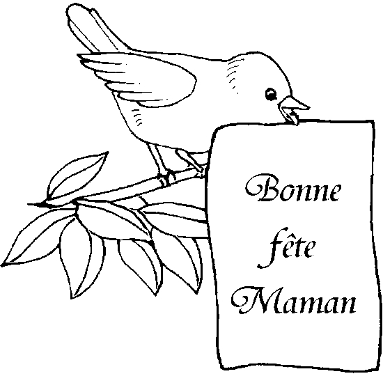 Coloriage d'un bouquet de fleurs pour la fête des mères