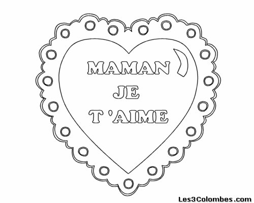 Coloriage fête des mères avec un bouquet de fleurs