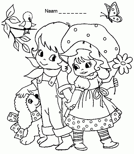 Coloriage de la fête des mères avec des enfants et des fleurs
