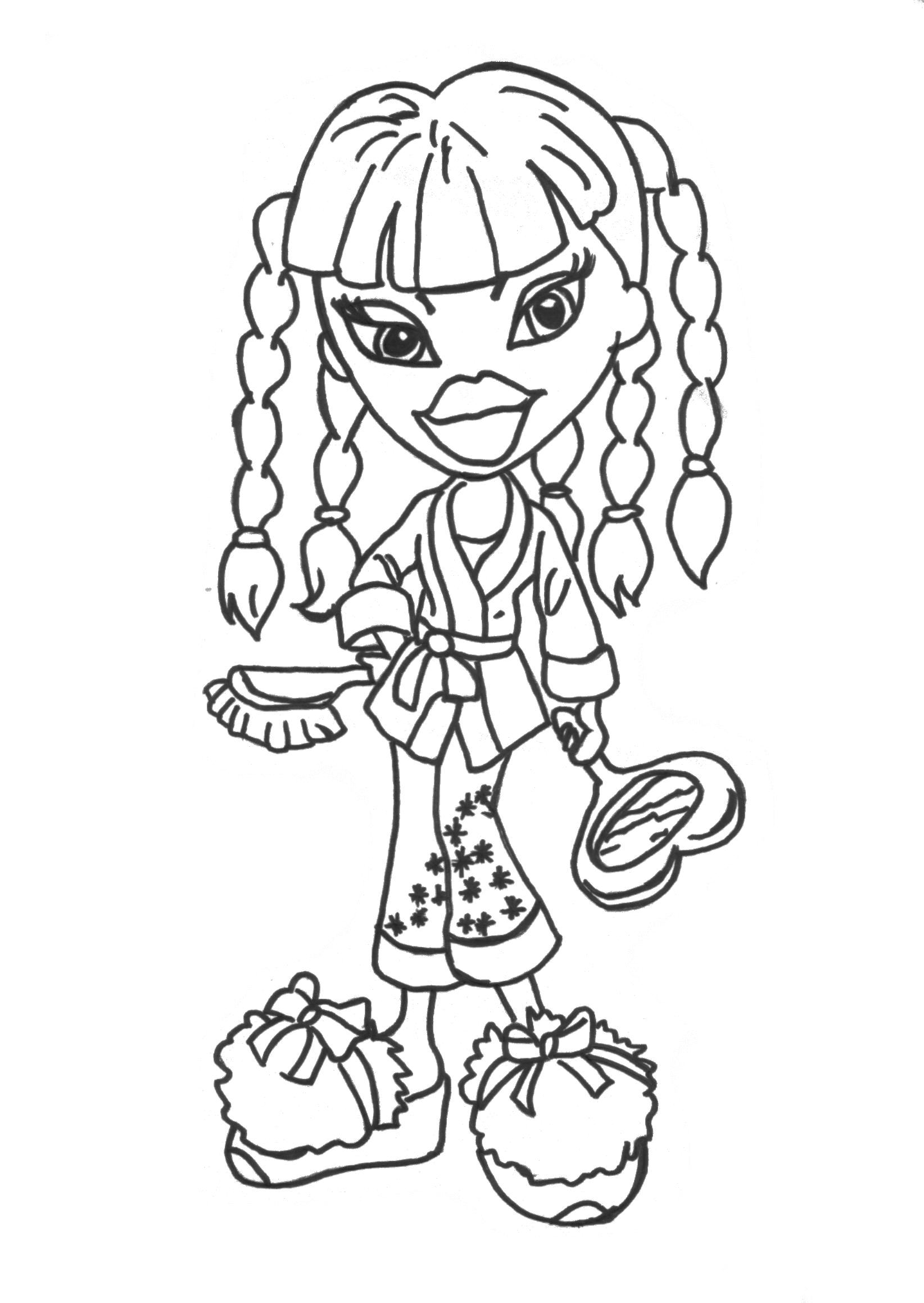 Coloriage d'une fillette s'amusant avec un ballon dans un parc