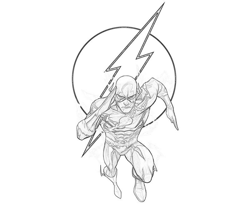 Flash en pleine action, sur fond urbain dynamique