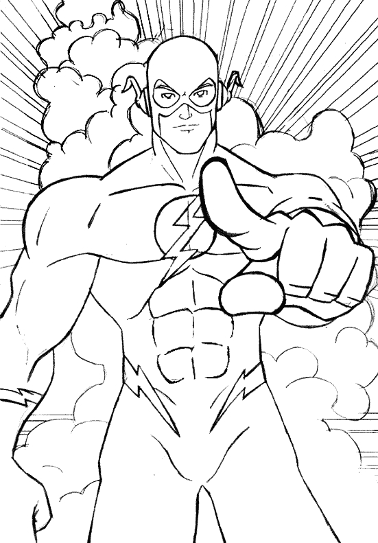 Coloriage Flash #42988 à imprimer Coloriage Flash #42988 à imprimer