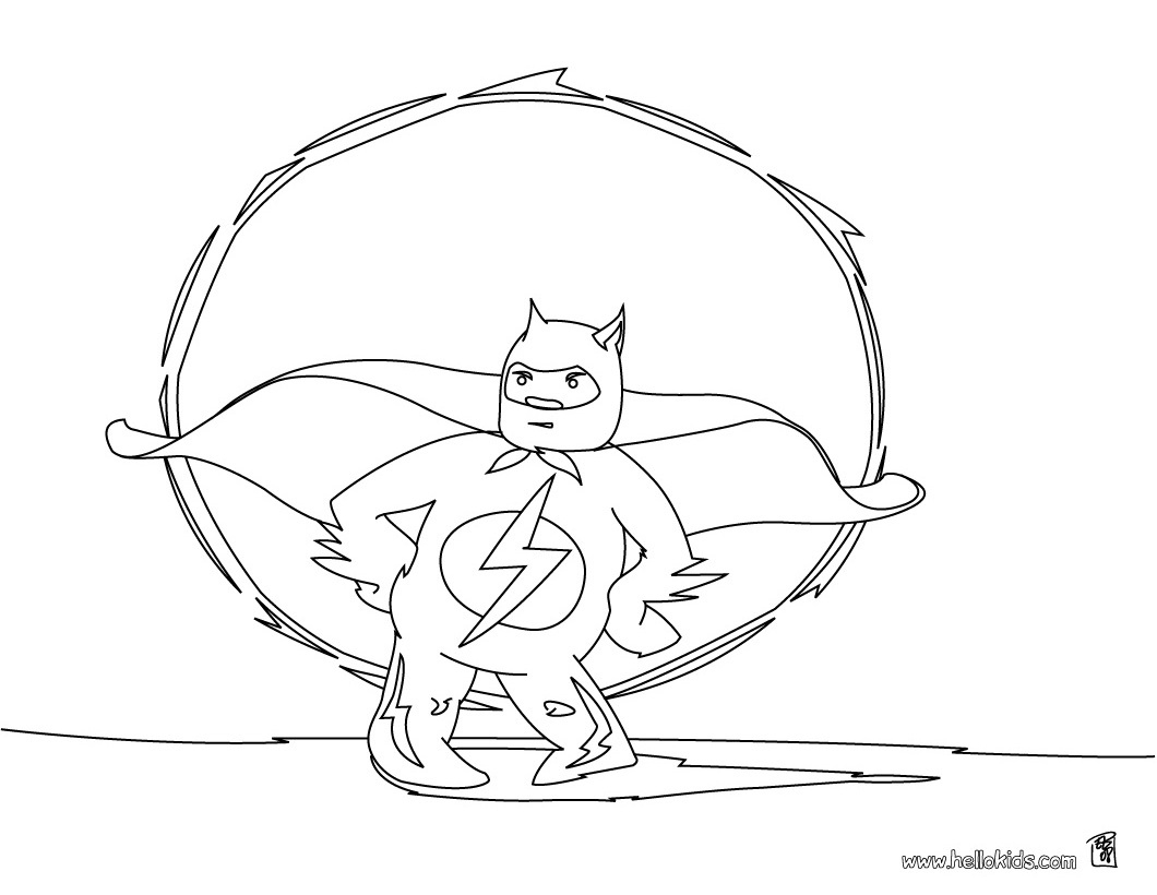 Flash en pleine course dans un paysage urbain
