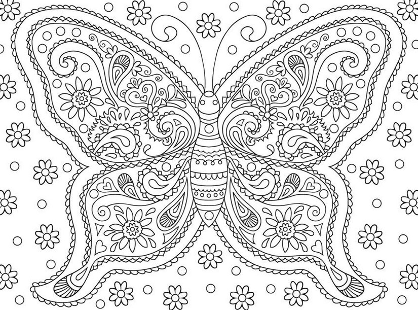 Coloriage de fleurs avec détails variés et délicats