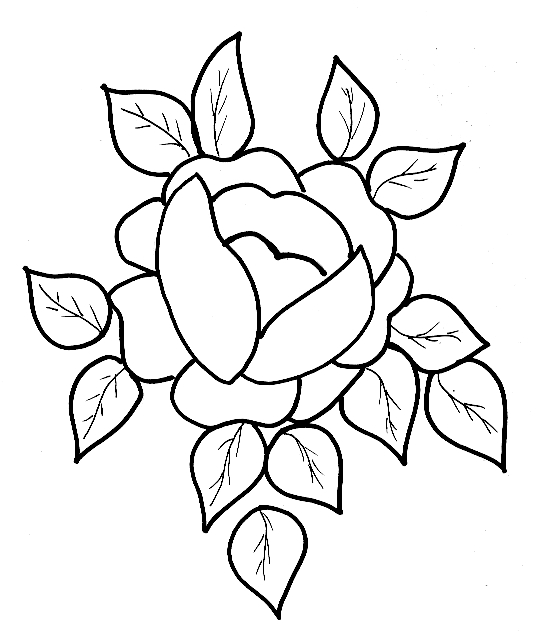 Coloriage de fleurs variées avec tiges et feuilles