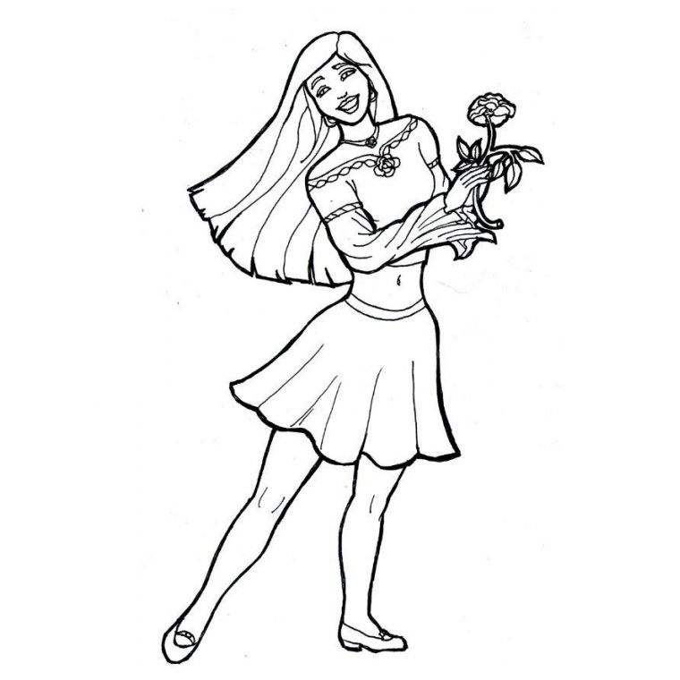 Coloriage de fleurs variées sur fond simple
