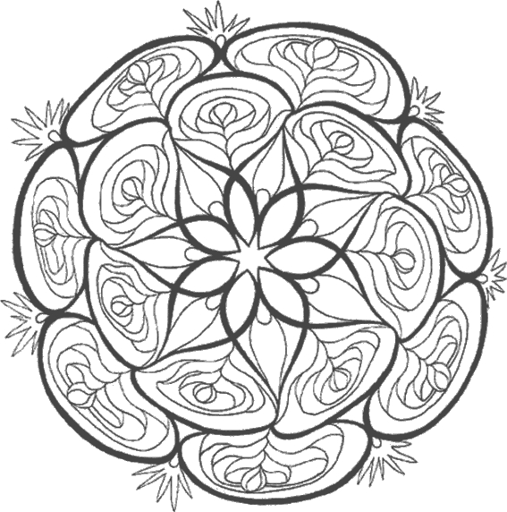 Coloriage de fleurs variées dans un jardin stylisé