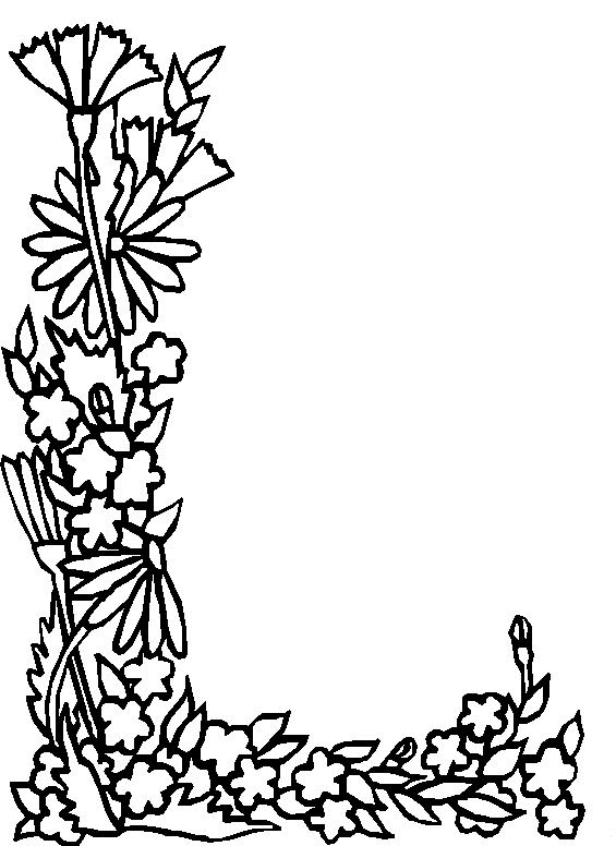 Coloriage de fleurs variées en pleine floraison