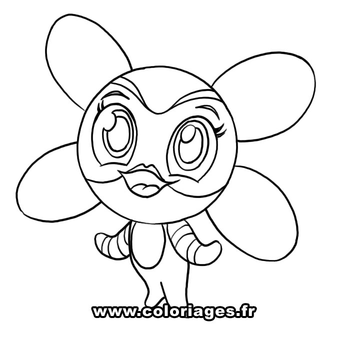 Coloriage de fleurs variées sur fond blanc