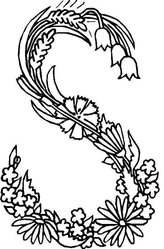 Coloriage de fleurs variées en pleine floraison
