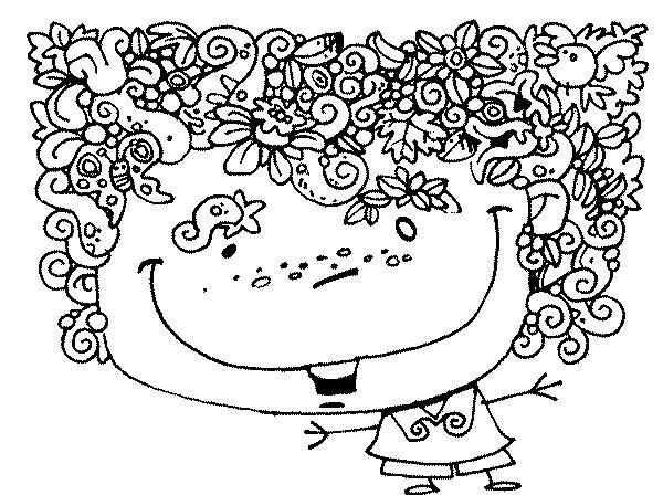 Coloriage de fleurs variées en pleine floraison