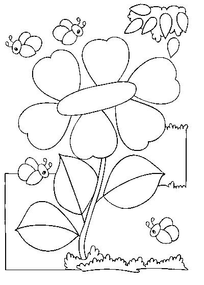 Coloriage de fleurs variées en pleine floraison
