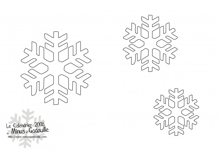 Flocon de neige à colorier dans un style délicat