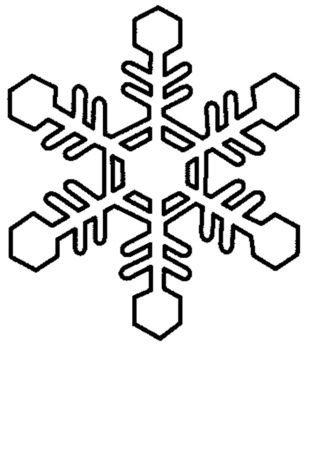 Coloriage d'un flocon de neige stylisé avec motifs