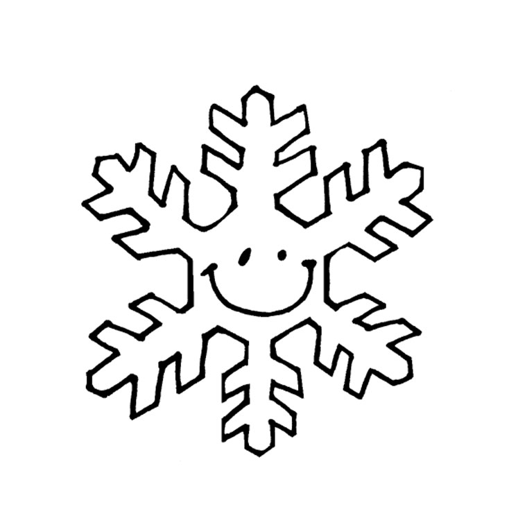 Coloriage de flocon de neige à motifs géométriques